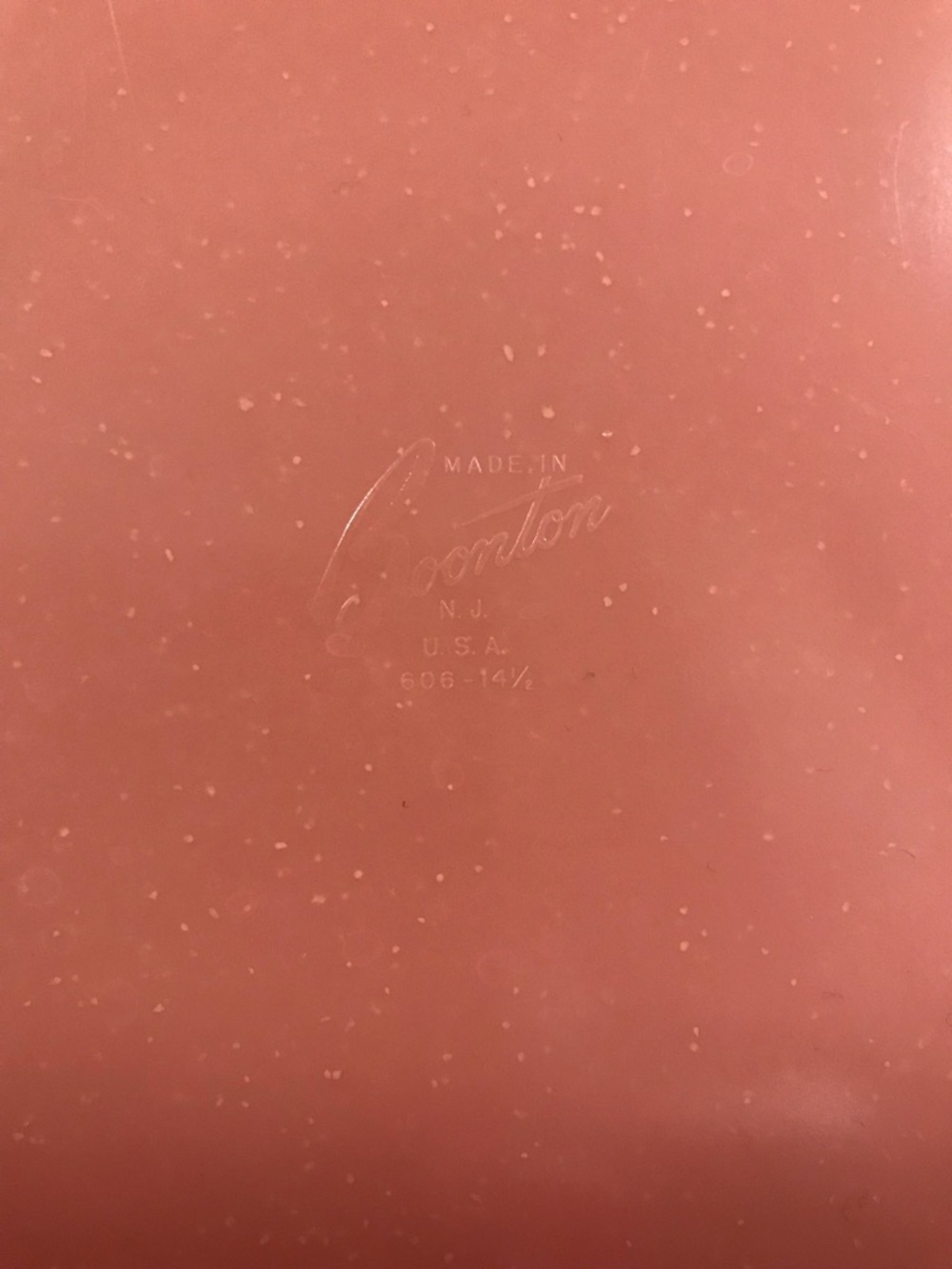 Boonton NJ Pink Speckled Serving Set - Picture 9 of 12